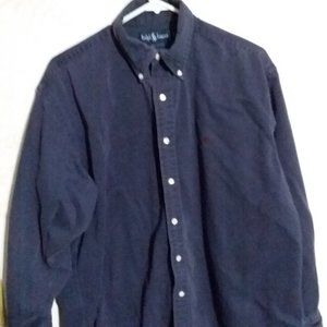 Ralph Lauren Men's Button Down LS Shirt in Size L